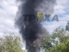 В Запорожье после прилёта загорелся объект инфраструктуры