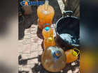 Воду ярко-оранжевого цвета разлили на точке подвоза в Мелитополе