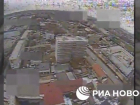 Удар российского беспилотника по зданиям СБУ попал на видео в Запорожье