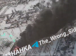 Появились кадры ударов «Геранями» по электроподстанциям в Запорожье