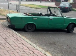 Самодельный кабриолет из «Жигулей» сняли на видео в Запорожье