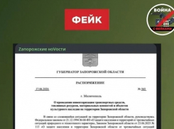О фейковой «массовой эвакуации» предупредили жителей Запорожской области