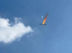 Уничтожение дрона ВСУ над Пологами попало на видео в Запорожской области