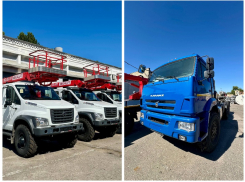 Запорожские энергетики получили почти 20 новых спецмашин