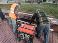 В Бердянске начали благоустройство местных скверов