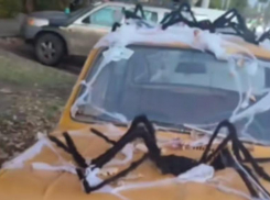 Машину-монстра, затянутую паутиной, заметили на дорогах Запорожья 