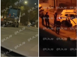 Появилось видео, как пьяный военный ВСУ расстрелял двух человек в Запорожье