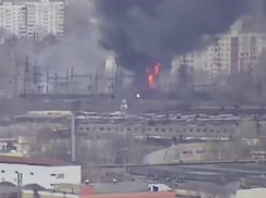 Поражение электроподстанции «Спутник» попало на видео в Запорожье