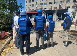 Эксперты МАГАТЭ оценили повреждения пожарно-спасательной части Энергодара после атаки ВСУ