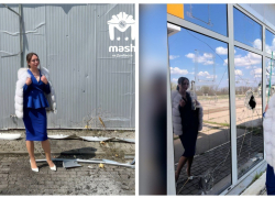 Запорожская чиновница устроила скандальную фотосессию на месте обстрела