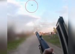 Российский боец от первого лица показал, как на ходу уничтожил дрон ВСУ в зоне СВО