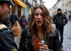 Пьяница из Бердянска обматерила полицейского и попала под дело