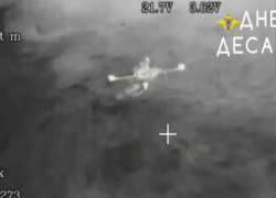 Запорожцам показали уничтожение вражеского дрона ВСУ «Баба-Яга» в ночное время