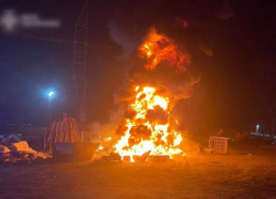 Пожар на запорожском заводе охватил почти 100 квадратных метров