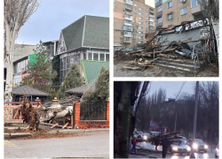 «Охренеть, дерево бахнуло сзади меня»: появились кадры последствий шквалистого ветра в Мелитополе