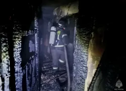 Двое взрослых и двое детей пострадали при пожаре в Токмаке