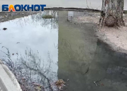 Канализационное озеро образовалось возле общежития Мелитопольского госуниверситета