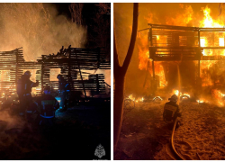 Пожарные потушили крупное возгорание в Бердянске