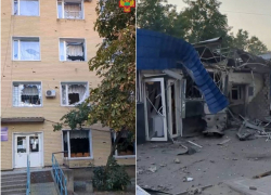 Опубликованы кадры последствий удара ВСУ по больничному городку в Каменке-Днепровской