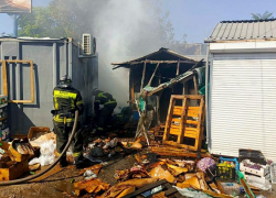 Подробности пожара на мелитопольском оптовом рынке овощей раскрыли в МЧС 