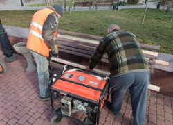В Бердянске начали благоустройство местных скверов