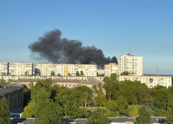 Масштабный пожар напугал жителей Бердянска