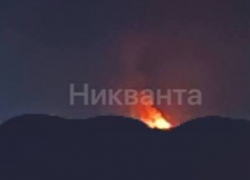 В Мелитополе начался пожар после атаки украинских дронов