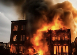 Здание промышленного предприятия уничтожено после утренних ударов в Запорожье