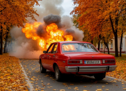 Дрон ВСУ ударил по припаркованной у школы и церкви гражданской машине в селе Водяное