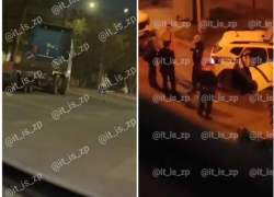 Появилось видео, как пьяный военный ВСУ расстрелял двух человек в Запорожье