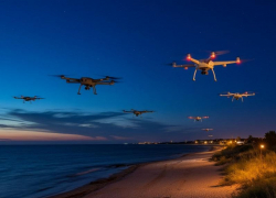 Дроны ВСУ поразили ночью в небе над Мелитополем, Бердянском и Азовским морем