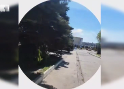 Момент обстрела ВСУ попал на видео в Энергодаре