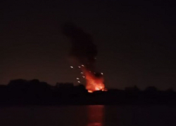 Появился снимок удара «Герани» по запорожскому предприятию в ночь на 20 июля