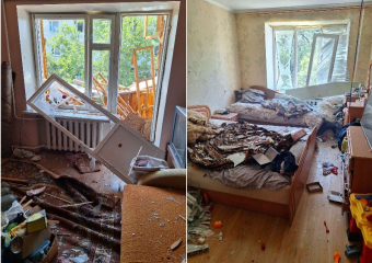 Появились кадры изнутри дома, по которому прицельно ударили боевики ВСУ в Васильевке 