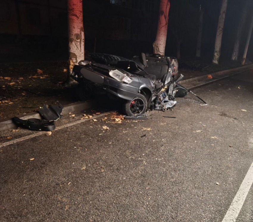 Энергодарец не справился с управлением и влетел на полной скорости в дерево