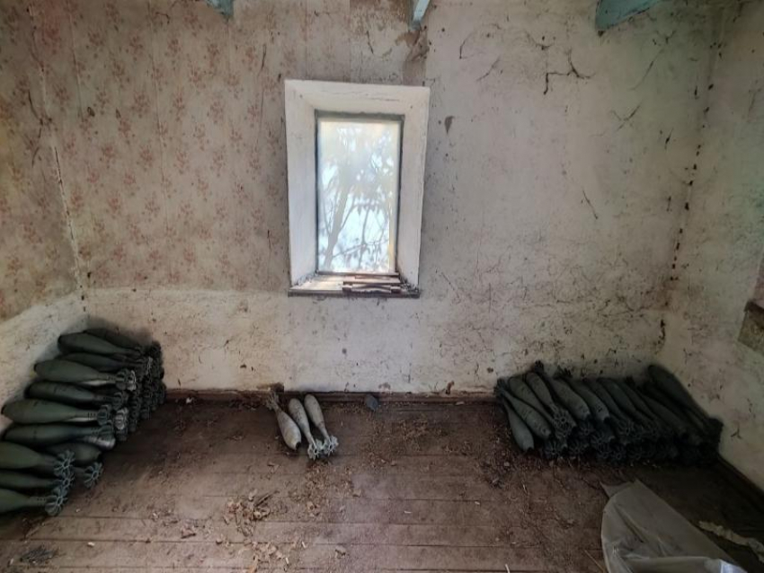 150 минометных гранат нашли в заброшенном доме Токмакского района