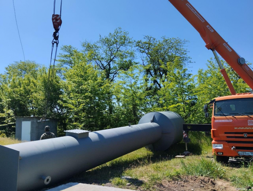 Новая водонапорная башня появилась в поселке Запорожской области