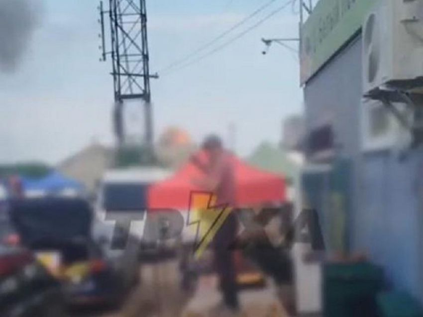 Момент удара по военной цели сняли на видео жители города Запорожье