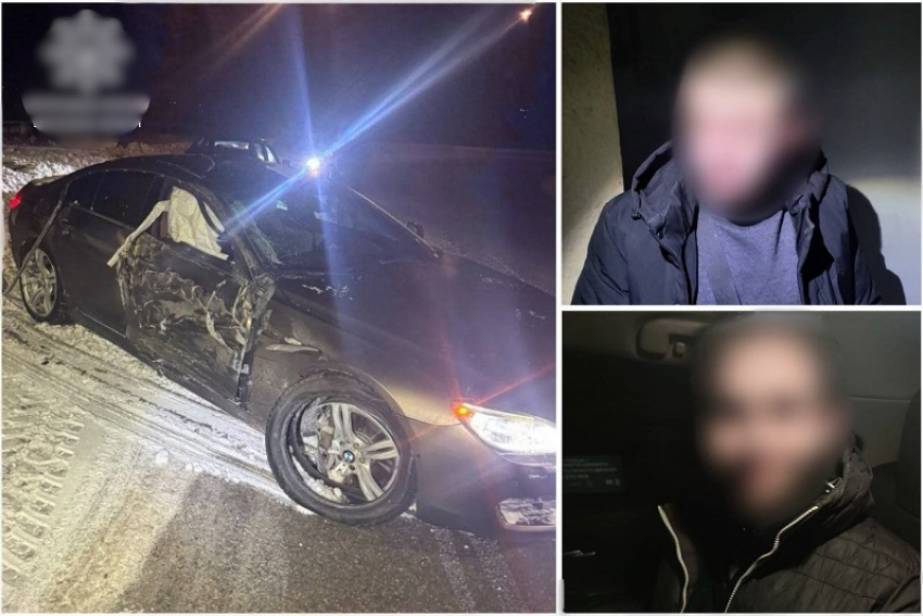 Запорожцы угнали BMW и разбили его в ДТП на трассе