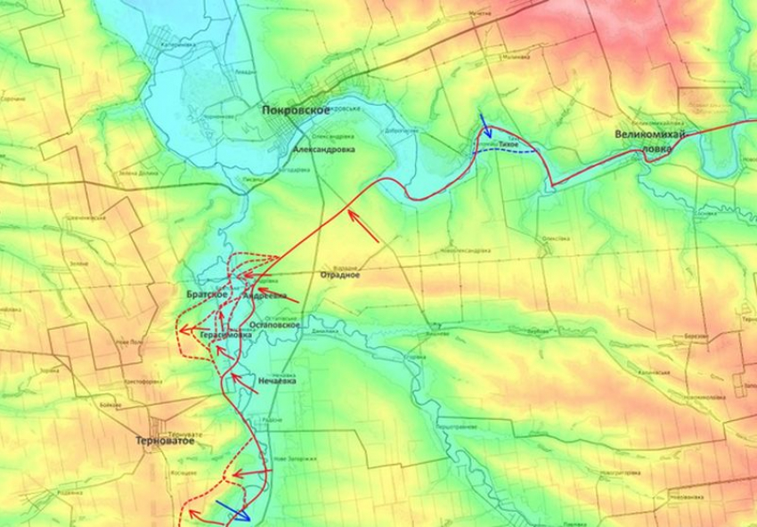 Подоляка: ВС РФ берут Терноватое «в клещи» в Запорожской области