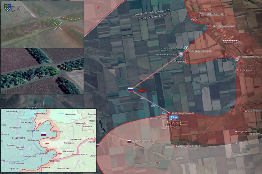 ВС РФ продвинулись на северном охвате Гуляйполя до 3,5 километров