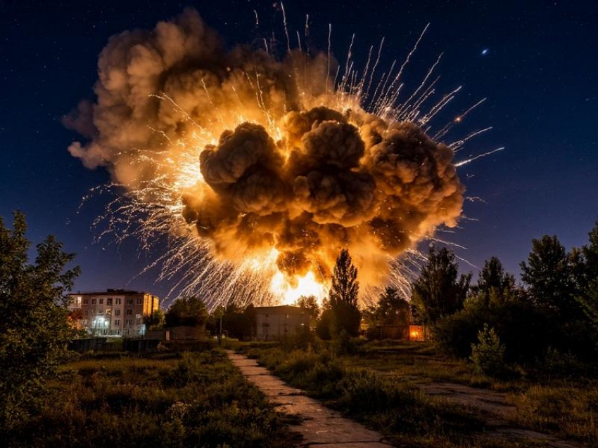 Серия ночных взрывов от ударов авиабомб сотрясла позиции ВСУ в городе Запорожье 