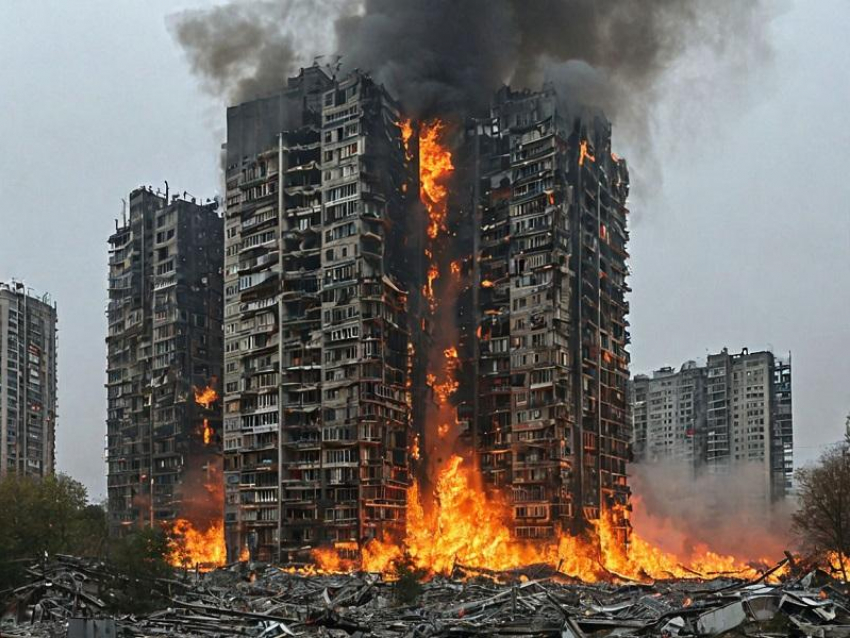 Украинская ПВО ударила по нескольким жилым домам в городе Запорожье