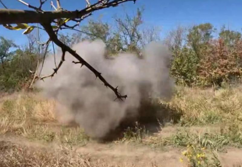 Сапёры ВС РФ обезвреживают мины ВСУ в Запорожской области 