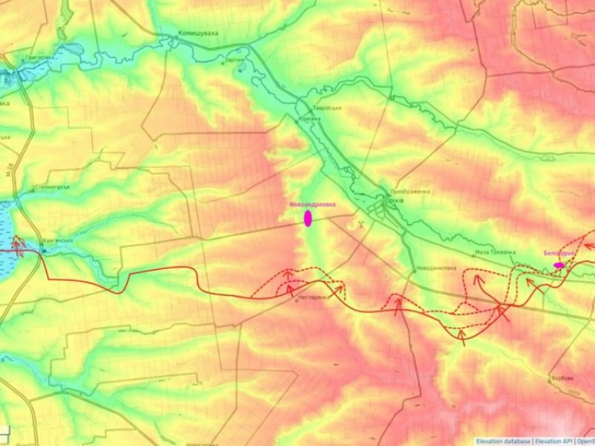 Разведывательные бои разгорелись под городом Запорожье 