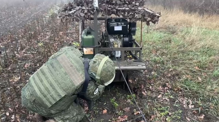 Робот протянул кабель связи между командными пунктами группировки войск «Восток» в Запорожской области
