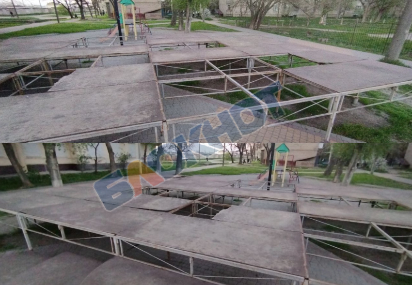 Маленький ребёнок был ранен, играя на разрушающейся сцене в Мелитополе