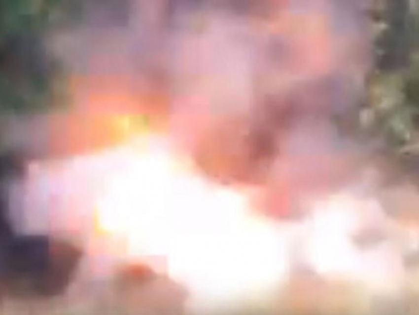 Взрывное попадание по миномёту ВСУ после двойного удара попало на видео в Запорожье