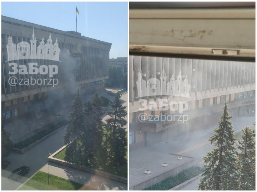 Появились кадры нового удара дроном по Запорожской ОВА