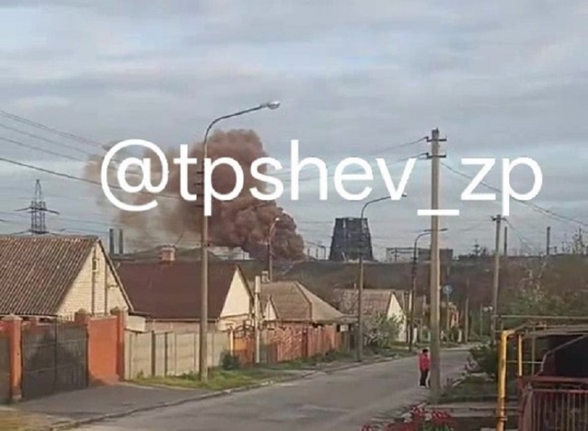 Причину загрязненного воздуха сняли на видео в Запорожье